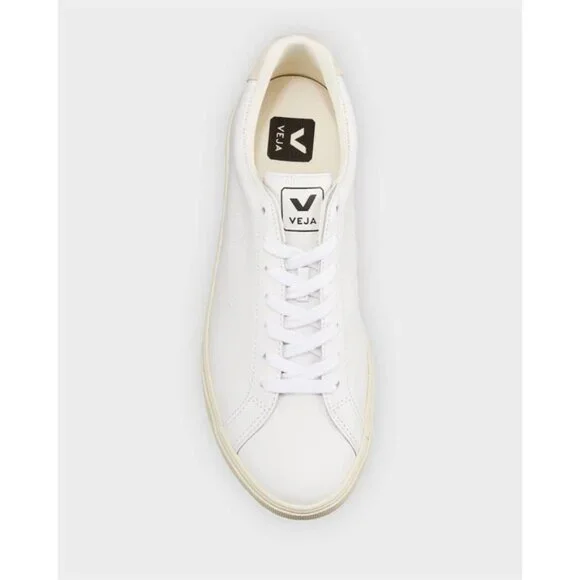 EUC VEJA Esplar Women's White Leather Sneakers Size 9 - Picture 4 of 10
